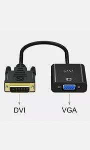 DVI to VGA Adapter, GANA 1080p Active DVI-D to VGA Adapter Converter 24+1 Male - Picture 1 of 6