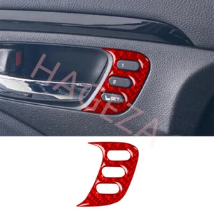 Red Carbon Fiber Driver's Handle Switch Trim For Honda Ridgeline /Passport Pilot - Picture 1 of 17