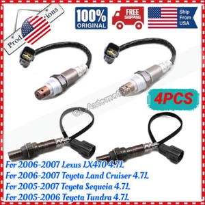 4X Oxygen O2 Sensor Up+Downstream For 06-07 Lexus LX470 Toyota Land Cruiser 4.7L - Picture 1 of 4
