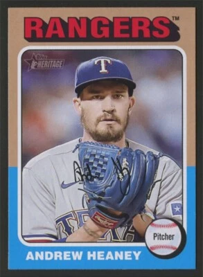 2024 Topps Heritage ANDREW HEANEY #478 Texas Rangers - Image 1 of 2