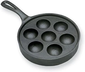 Scandicrafts C4101 7-Cup Cast Iron Aebleskiver Pancake Puffs Pan - Picture 1 of 2
