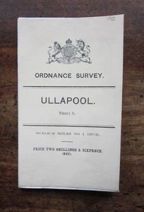 1910 Ullapool Ross-shire Ordnance Survey OS Map 2" to 1 mile Scotland Scottish - Picture 1 of 5