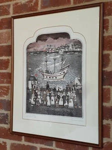 Graham Clarke GOING WEST Signed TITLED Numbered 36/200 Etching PORTFOLIO Framed - Picture 1 of 12