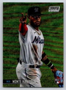 2021 Stadium Club Chrome Refractors #156 Monte Harrison (ref Y00550) - Picture 1 of 2