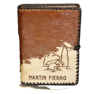 VINTAGE 1973 Martin Fierro by Jose Hernandez Cowhide Spanish Book - Picture 1 of 14