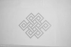 Endless Knot Vinyl Car Laptop Mac Tablet Decal Choose Color Tibetan Buddhism - Picture 1 of 2