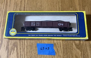 Vintage HO Scale AHM Canadian National (CN) Gondola Car With Load #70450 Boxed 3 - Picture 1 of 12