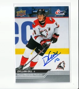 DYLLAN GILL autographed SIGNED '23/24 Upper Deck CHL card TAMPA BAY LIGHTNING - Picture 1 of 1