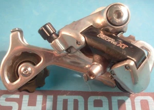 Shimano Deore XT RD-M735 SGS Rear MTB Derailleur-5/6/7-Spd-Vin Low Miles-VG Plus - Picture 1 of 11