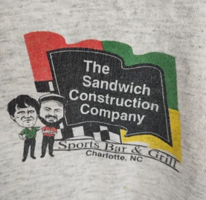 Vintage Sandwich Construction Company T-Shirt XL Charlotte NC Single Stitch Rare - Bild 1 von 14