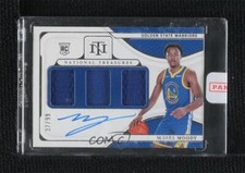 2021 National Treasures Materials Triple Relic 37/99 Moses Moody Rookie Auto RC