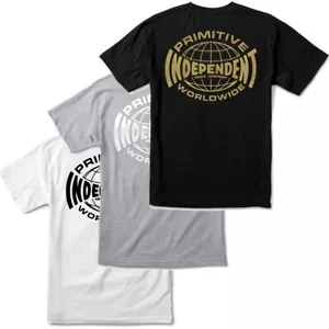 Primitive Skate Apparel Men's X Independent Skateboard Global Tee T-Shirt - Picture 1 of 7