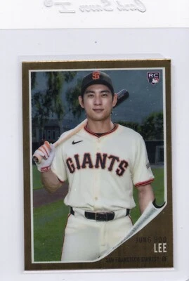 2024 Topps Chrome Lids Mitchell & Ness Exclusive Jung Hoo Lee Rookie #10 - Image 1 of 2