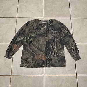 Mossy Oak Camo Button Up Thermal Long Sleeve - Picture 1 of 4