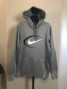 Nike Dri Fit Therma Fußball Herren M mittelgrau Langarm Hoody Sweatshirt - Bild 1 von 7