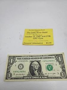 Boleto de concierto de Little River Band de octubre de 1980 - Atlanta, GA - Imagen 1 de 3