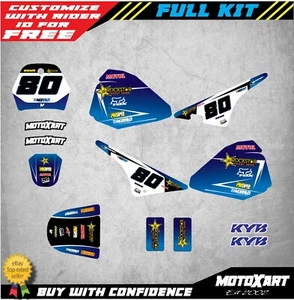 WARP STYLE full custom graphics kit fits Yamaha pw pee wee 80 decals stickers - Picture 1 of 3