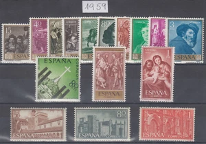 Spanien - Jahr 1959 Komplett - Briefmarken Neue - MNH - Picture 1 of 1