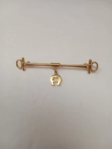 Vintage seltene/rarität Etienne Aigner goldfarbene Stabbrosche Anstecknadel, kostenloser Versand - Bild 1 von 4