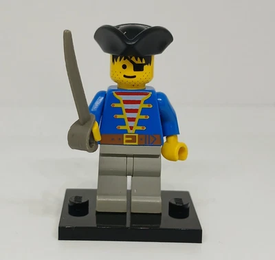 LEGO Pirates : Veste bleu - Figurine Minifig - Set 6254 6279 6285 10040 pi005 - Photo 1/2