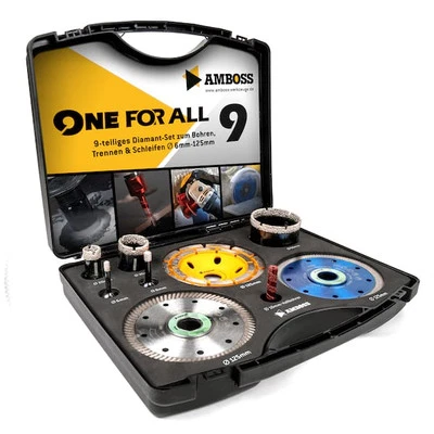 Amboss - Set Diamant-Lochsägen + Trennscheiben + Schleiftopf / One For All Set 9 - Bild 1 von 4
