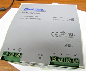 ✌️ALTECH CORP PSP-24024 SWITCHING REGULATOR POWER SUPPLY INP 100/230 OUTPUT 24V - Picture 1 of 6