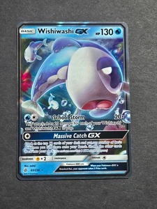 Pokemon WISHIWASHI GX 63/236 - SUN & MOON COSMIC ECLIPSE HOLO - NM - Picture 1 of 2