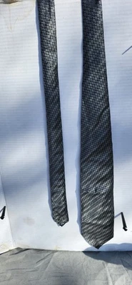 Trío de diseñador de seda geométrica azul (3 corbatas)-Lote 3 Foto 1 de 4