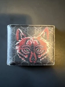 GUCCI Wolf Print Men’s Wallet (Authentic Used) - Picture 1 of 8