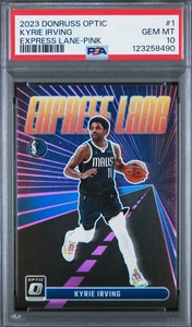 Donruss Optic Kyrie Irving 2023-24/25 Express Lane Rosa PSA 10 POP 1 - Imagen 1 de 2
