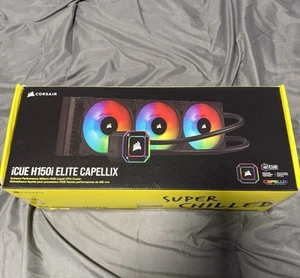 Corsair iCUE H150i Elite Capellix Black 360mm RGB Liquid CPU Cooler - Afbeelding 1 van 3