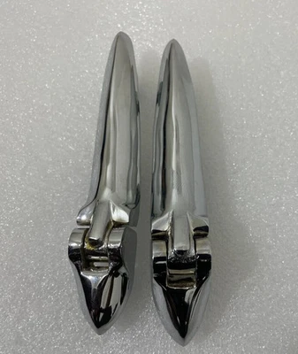 Pair of 1940 Trunk Lid Hinges 5" Reproduced Chrome Plated | Fit For - Image 1 of 4