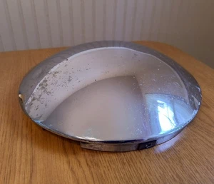 Chrome Metal Round Wheel Center Cap 8.5/9" Wide Vintage Snap On Unknown Car Used - Picture 1 of 5