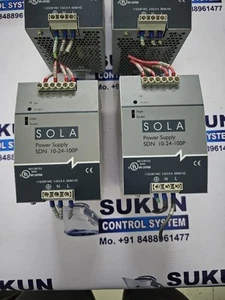 Sola/Hevi-Duty SDN10-24-100P DC Power Supply, 24 VDC, 10 Amp, 47-63 Hz - Picture 1 of 6