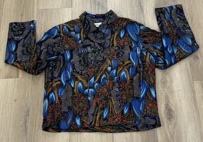 Chaqueta para mujer CHICO'S con botones delanteros manga larga bolsillos brillantes colorida talla 1 Foto 1 de 4