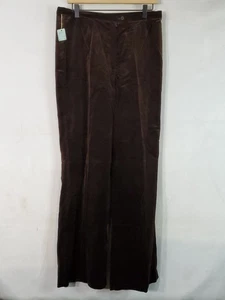 F.a. Chatta Bell Bottom Pants Women's Size 16 Suede Vintage 1970s Hippie Boho - Picture 1 of 14