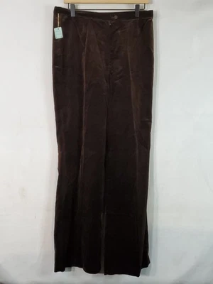 F.a. Chatta Bell Bottom Pants Women's Size 16 Suede Vintage 1970s Hippie Boho - Image 1 of 4