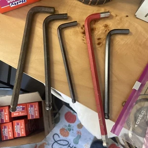5 Hex Allen Wrenches Mix Set - Picture 1 of 9