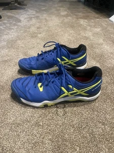 Asics Gel-Challenger 10 Blue/Flash Yellow/Onyx E504Y. Size 13 - Picture 1 of 10