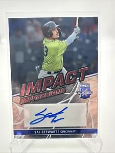SAL STEWART RC AUTO 2023 PANINI ELITE IMPRESSIONI EXTRA IMPATTO FIRME - Foto 1 di 1