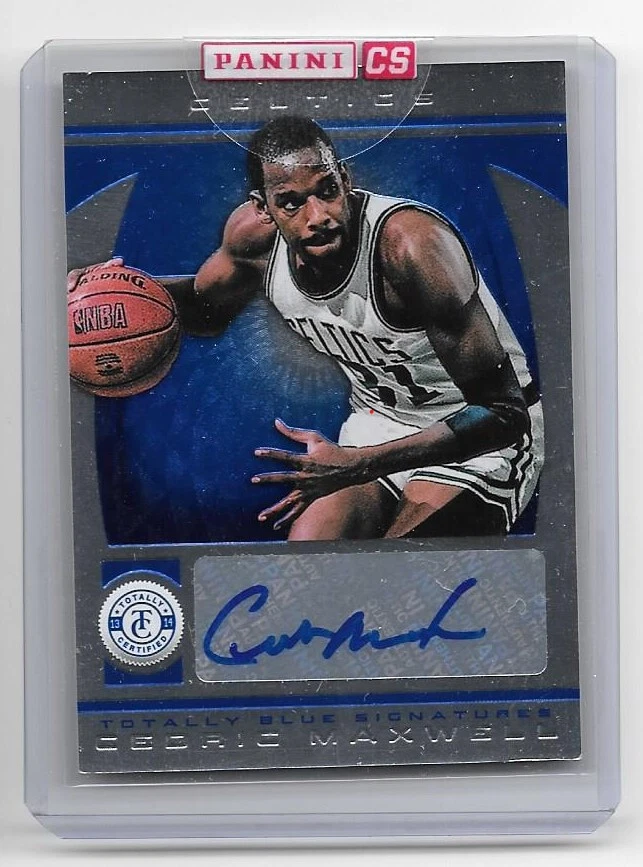 2013-14 Pacific Totally Certified Blue Signatures 33 Cedric Maxwell 08/49 SEALED - Image 1 of 2