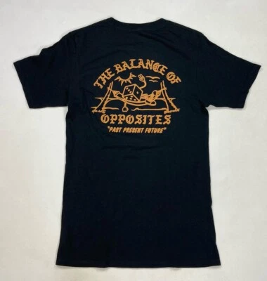 RVCA The Balance Of Opposites Dice Graphic T-shirt Men Small Black Short Sleeve - Image 1 of 4