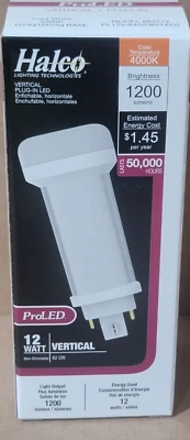 HALCO-82113 - PL12V/840/DIR/LED2 - 120V, 12W, 4K LED, 4 Pin, G24q BASE - QTY 25 - Image 1 of 3