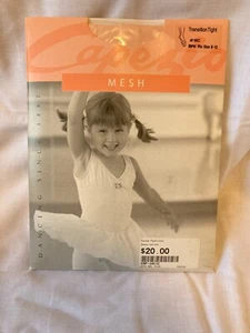 Girls Capezio Mesh Transition Tight - #18C - Ballet Pink - Fits Size 8-12 - NIP - Picture 1 of 4