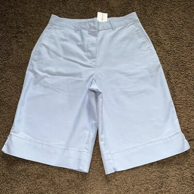 BNWT George Ladies Size 8 Blue  Longer Length Shorts - Image 1 of 4