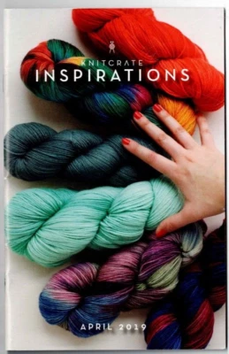 Knitcrate Inspirations Knitting Pattern Booklet April 2019 Tassels Socks Canopy - Image 1 of 4