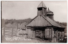 Fort Ross Cartão Postal Foto Real Da Califórnia República Do Panamá Foto Real Cartão Postal Russo Fortaleza Capela Cali