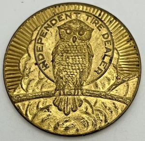 1938 Fisk Tire Time to Re-Tire Tire Dealer Advertising Token Chichopee MA - Picture 1 of 2
