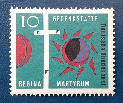 GERMANY Deutsche Bundespost 1963 10pfg MNH Regina Martyrum Scott 862 XF 7567 - Image 1 of 3