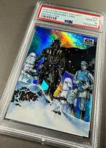 (PSA 10) 2021 Star Wars Galaxy #59, “Surveyed By The Dark Lord” Refractor - Picture 1 of 3